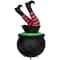 6ft. Airblown® Inflatable Animated Halloween Inflatable Kicking Witch Legs in Cauldron